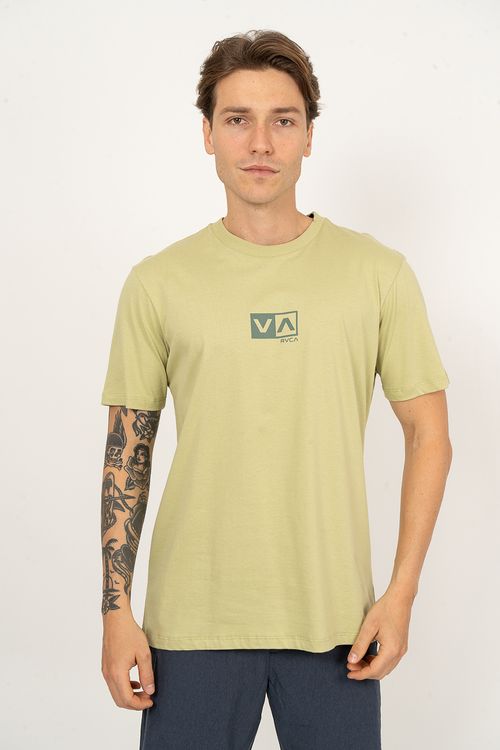 Camiseta Rvca M/C Mini Balance Box Verde Claro