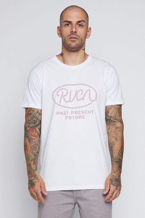 Camiseta Rvca M/C Rvca Lasso Branco