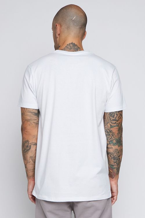 Camiseta Rvca M/C Rvca Lasso Branco