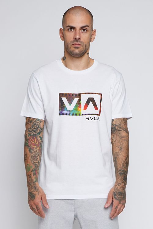 Camiseta Rvca M/C Balance Box Film Branco