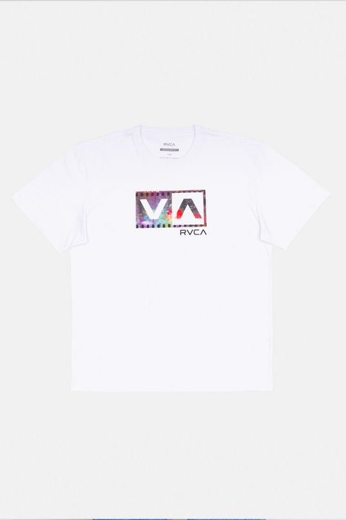 Camiseta Rvca M/C Balance Box Film Ps Branco