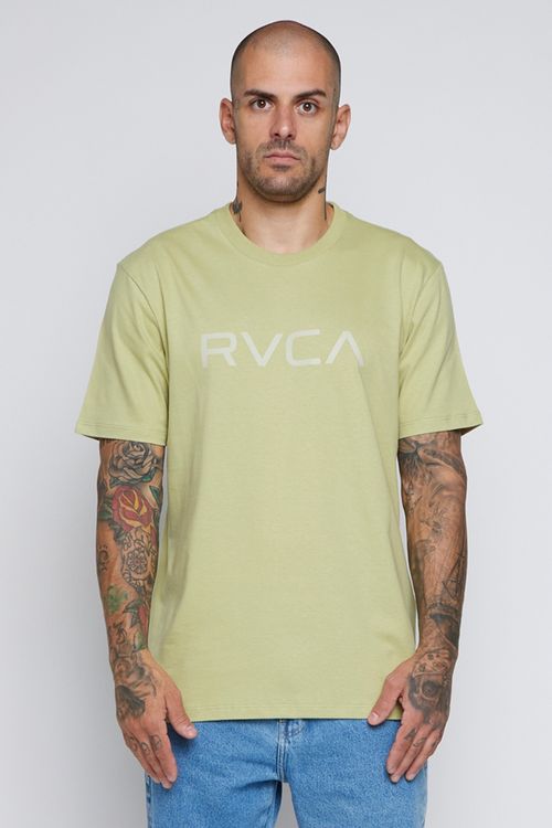Camiseta Rvca M/C Big Rvca Colors Verde Claro