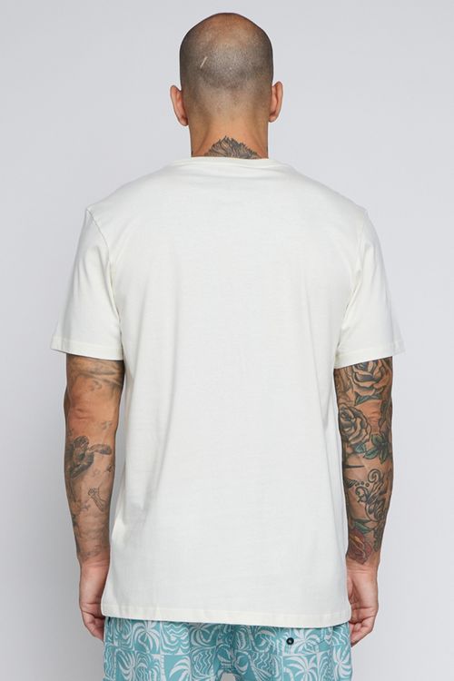 Camiseta Rvca M/C Fronds Off White