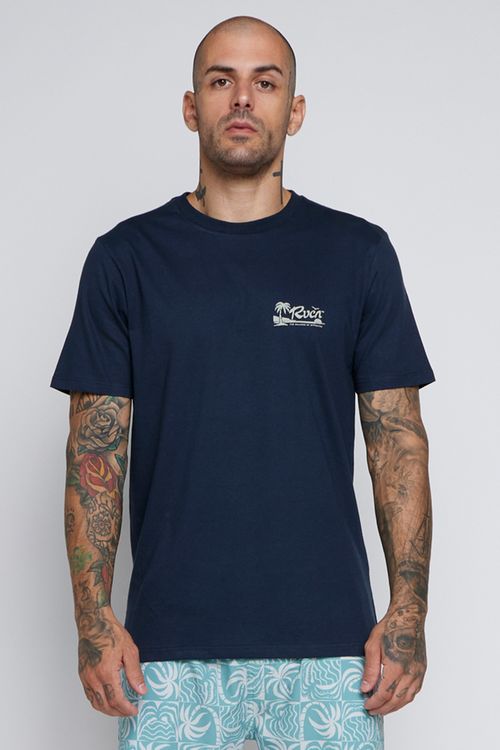 Camiseta Rvca M/C Rvca Vista Marinho