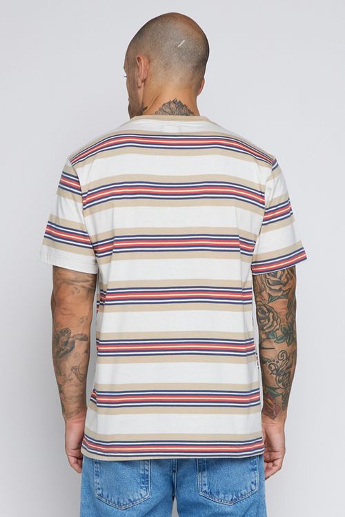 Camiseta Rvca M/C Vallejo Strip Multi Cores