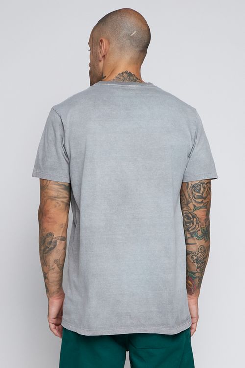 Camiseta Rvca M/C Control Burn Cinza
