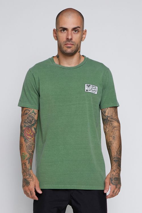 Camiseta Rvca M/C Cobra Services Verde Militar