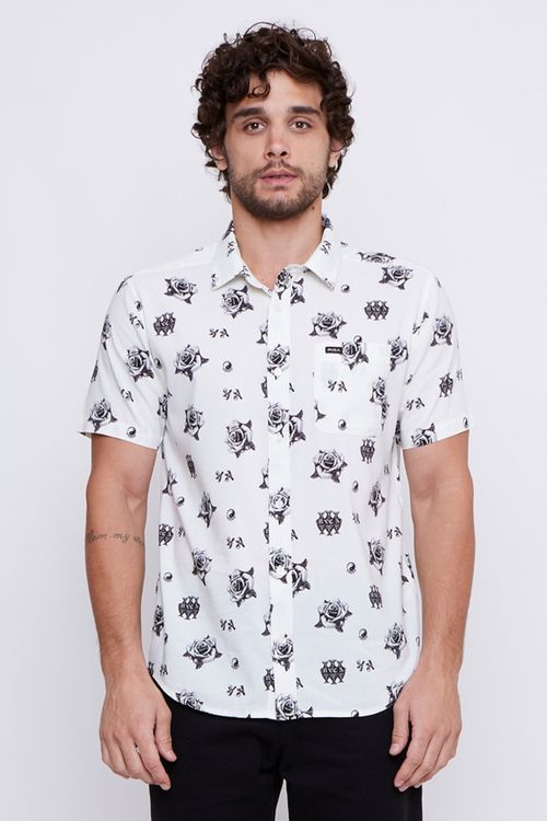 Camisa Rvca M/C Jean Jean Ceremony Ss White