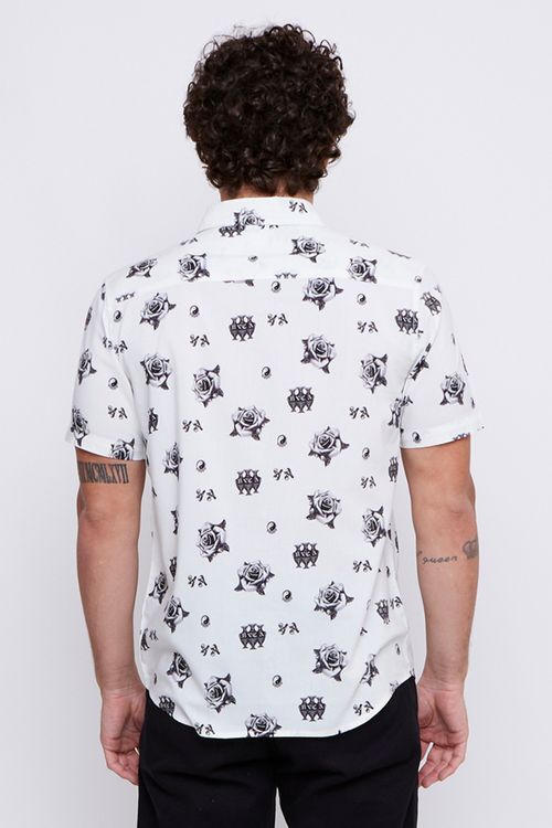 Camisa Rvca M/C Jean Jean Ceremony Ss White