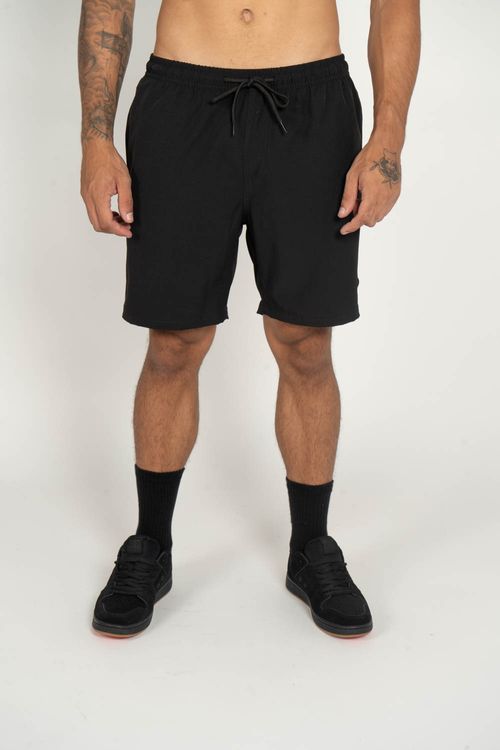 Boardshort RVCA Solid Color Preto
