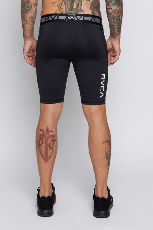 Bermuda RVCA Compression Short Black