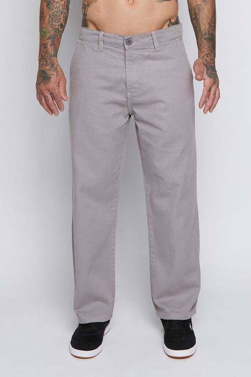 Calça Rvca The Weekend Chino Hide Cinza
