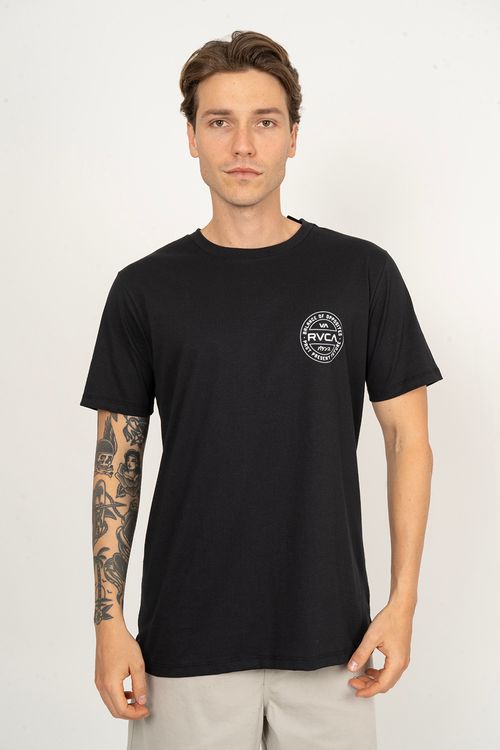 Camiseta RVCA M/C Rise Cuts Preto