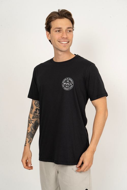 Camiseta RVCA M/C Rise Cuts Preto