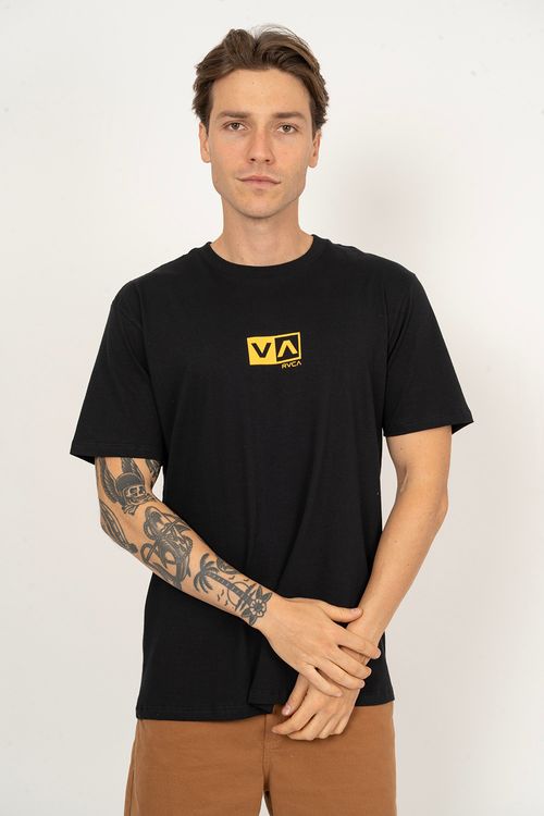 Camiseta RVCA M/C Amini Balance Box Preto
