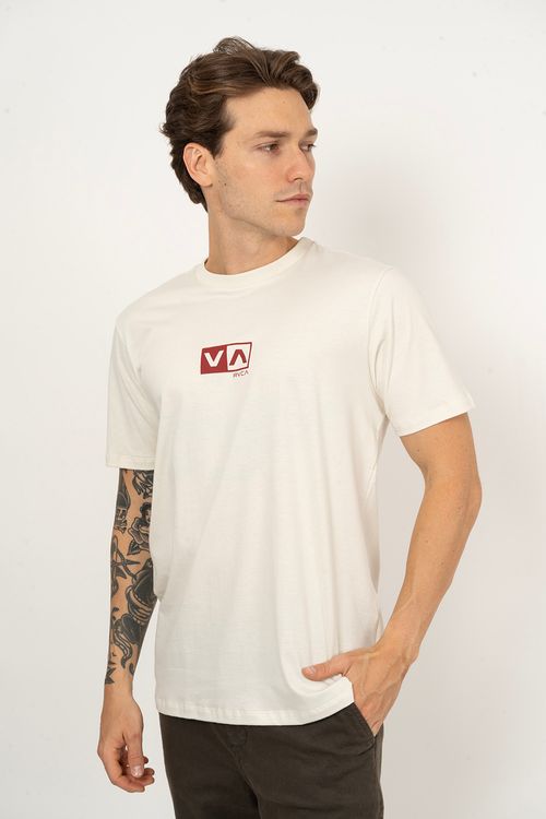 Camiseta RVCA M/C Amini Balance Box Off White