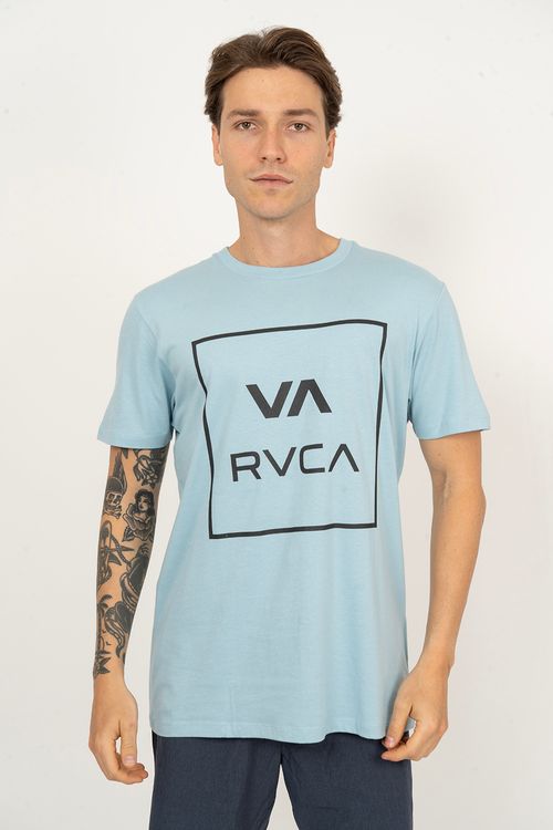Camiseta RVCA M/C Va All The Way Azul Claro