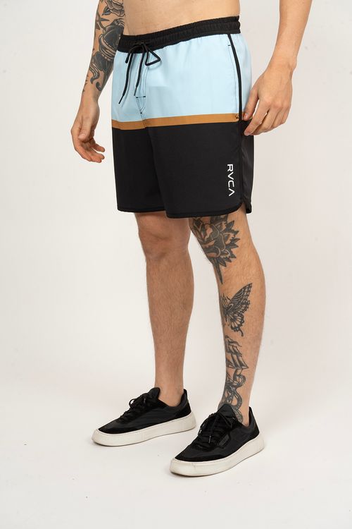 Boardshort RVCA 2 Blocks Azul Claro