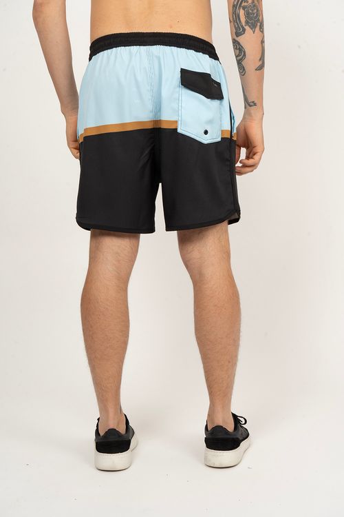 Boardshort RVCA 2 Blocks Azul Claro