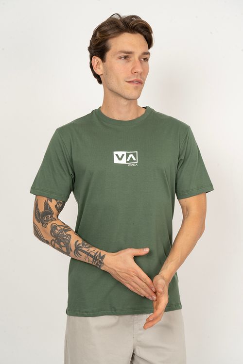Camiseta RVCA M/C Amini Balance Box Verde