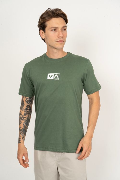 Camiseta RVCA M/C Amini Balance Box Verde