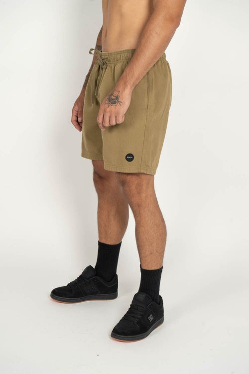 Bermuda RVCA Escape Elastic Cáqui Escuro