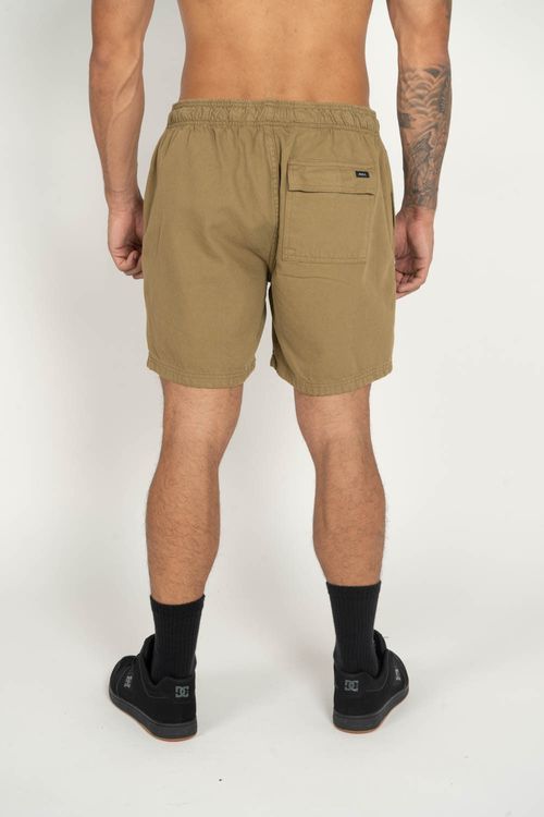 Bermuda RVCA Escape Elastic Cáqui Escuro