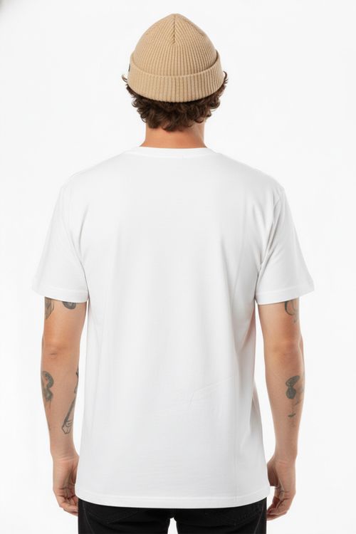 Camiseta Rvca M/C Balance Box Film Ps Branco
