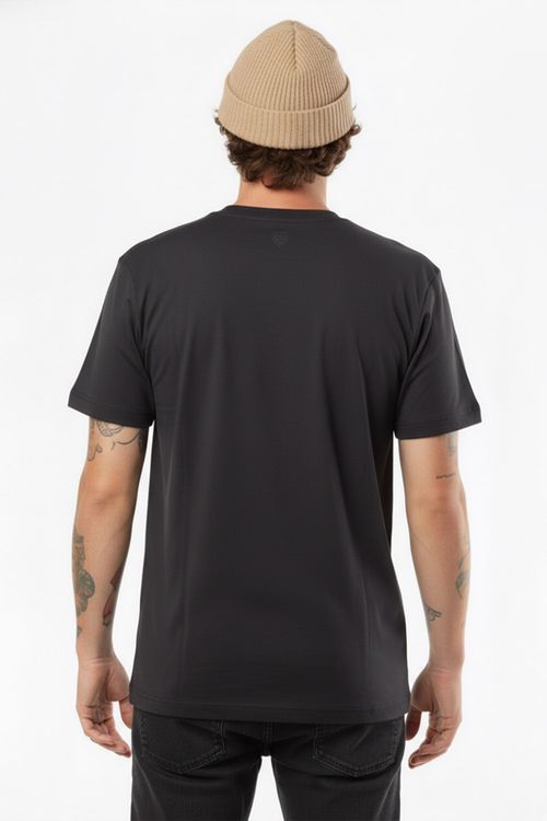 Camiseta Rvca M/C Balance Box Iron Ps Cinza Escuro Mescla