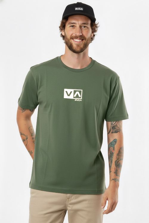 Camiseta RVCA M/C Amini Balance Box Ps Verde