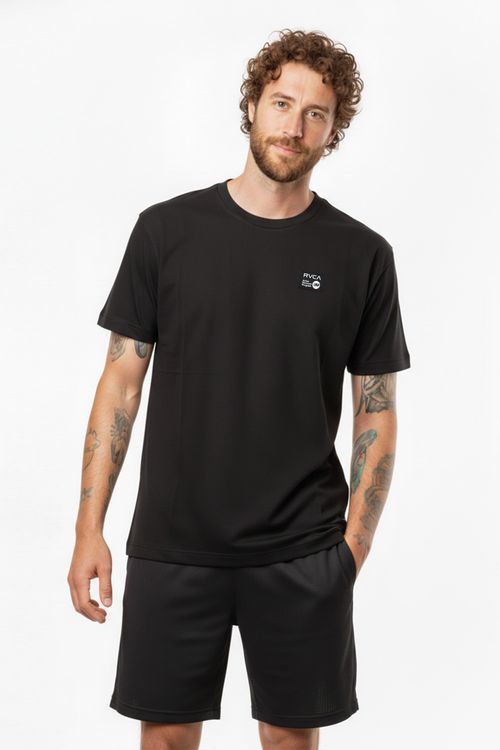 Camiseta RVCA M/C Anp Label Ps Preto
