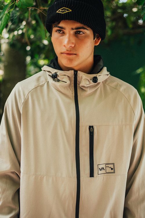 Jaqueta RVCA Hawaii Yogger Caqui