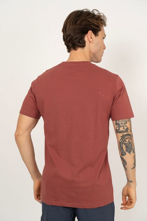 Camiseta M/C Big Rvca Vinho