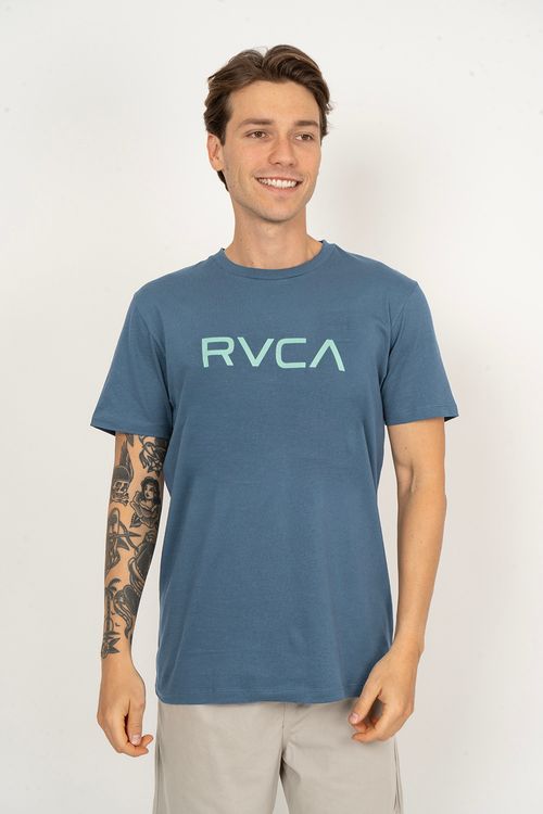 Camiseta M/C Big Rvca Azul Escuro