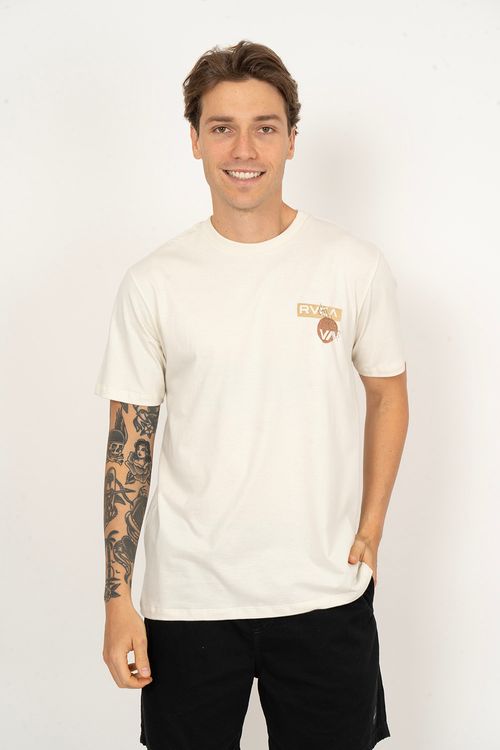 Camiseta RVCA M/C Desert Scape Snow White