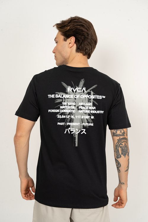 Camiseta RVCA M/C Signal SS Preto