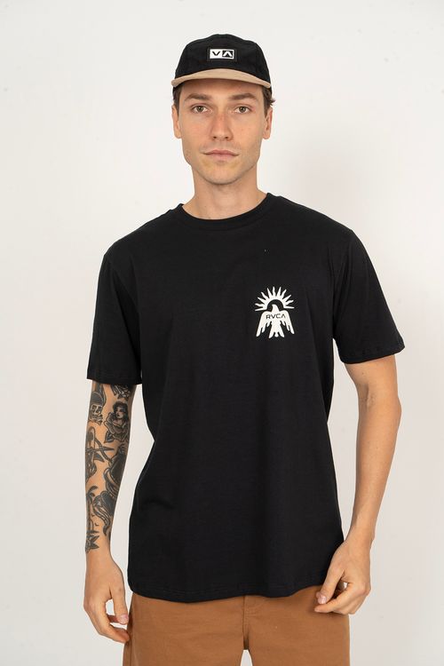 Camiseta RVCA M/C Las Cruces Preto
