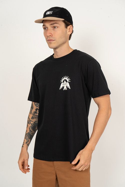 Camiseta RVCA M/C Las Cruces Preto