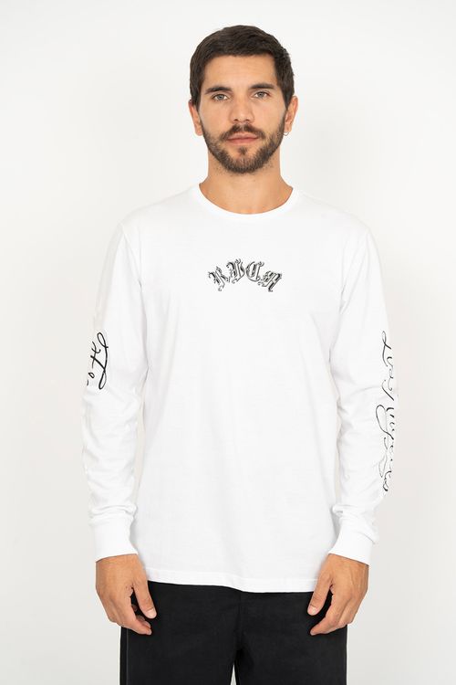 Camiseta RVCA M/L Chefs Kiss Ls Branco