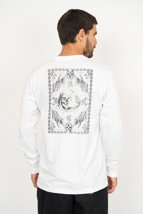 Camiseta RVCA M/L Chefs Kiss Ls Branco
