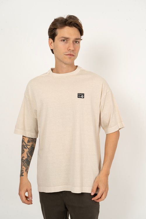 Camiseta RVCA M/C Anp Label Off White