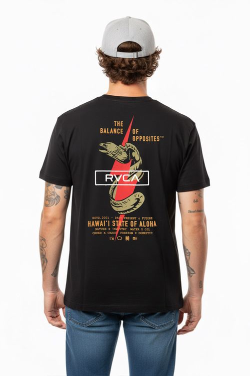 Camiseta RVCA M/C  Shock Squad Ps Preto
