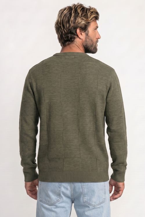 Tricot RVCA Boro Crew Verde Militar