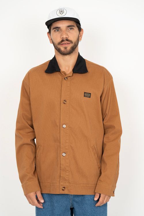 Jaqueta Rvca Loop Marrom Claro