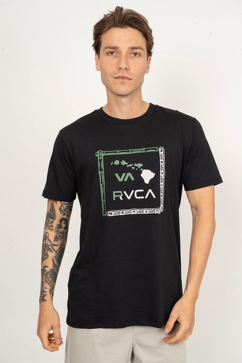 Camiseta RVCA M/C Bamboo Chain Preto