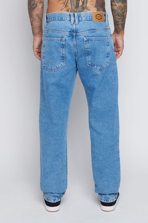 Calça Rvca Jeans Weekend Denim Blue Wash Azul Claro