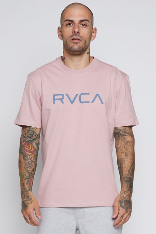 Camiseta RVCA M/C Big Colors Rosa Claro