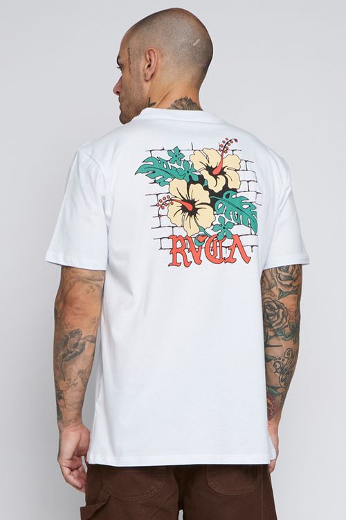 Camiseta Rvca M/C Floral Park  Branco