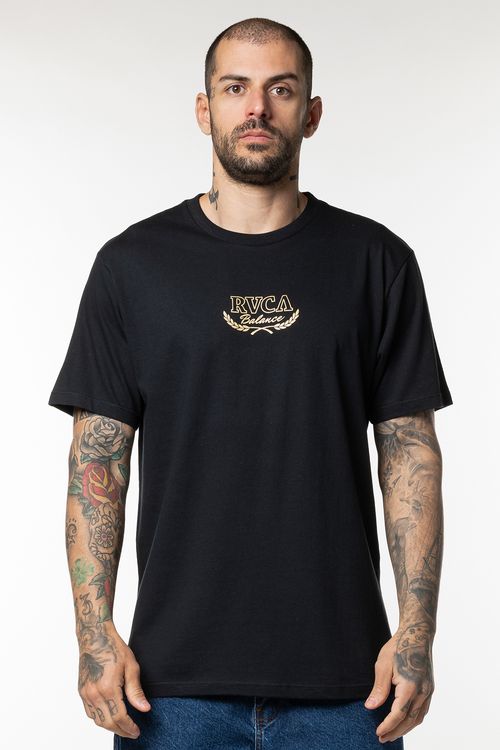 Camiseta RVCA M/C Laurels Preto