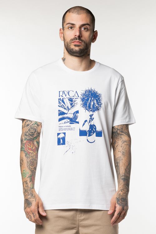 Camiseta Rvca M/C Florical Branco
